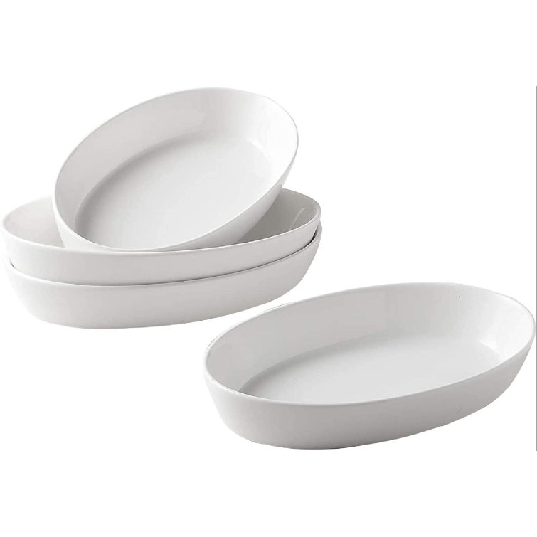 Battle Cow Ceramic Oval Au Gratin Baking Dishes, Set Of 4 Gratin Dishes